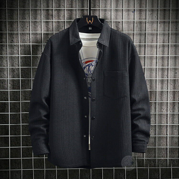 Men's Shirt Jacket, Long-Sleeved Shirt, Lightweight, Stylish, Casual