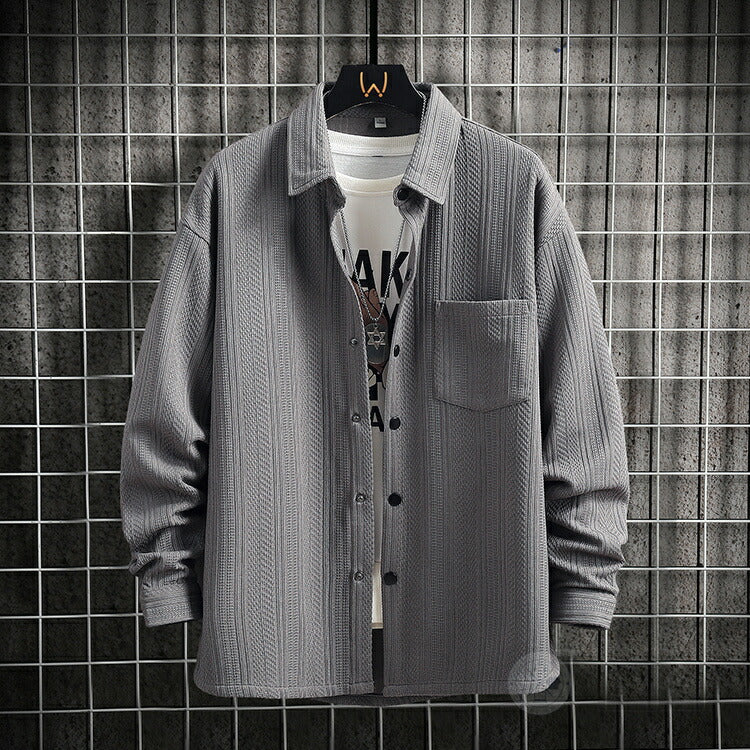Men's Shirt Jacket, Long-Sleeved Shirt, Lightweight, Stylish, Casual