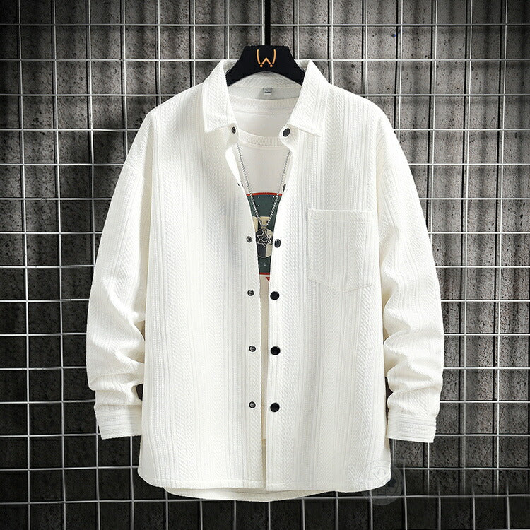 Men's Shirt Jacket, Long-Sleeved Shirt, Lightweight, Stylish, Casual