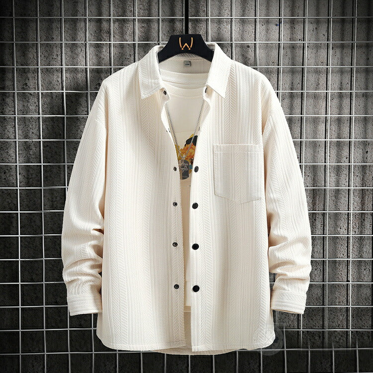 Men's Shirt Jacket, Long-Sleeved Shirt, Lightweight, Stylish, Casual