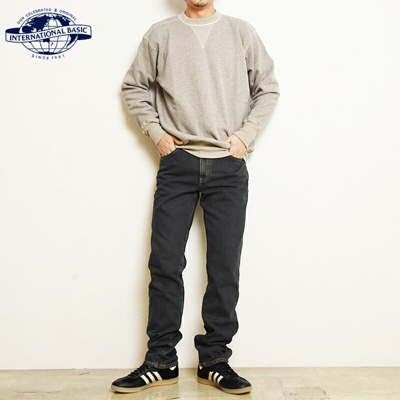 EDWIN Basic Regular Straight Leg High-Waisted Denim Pants