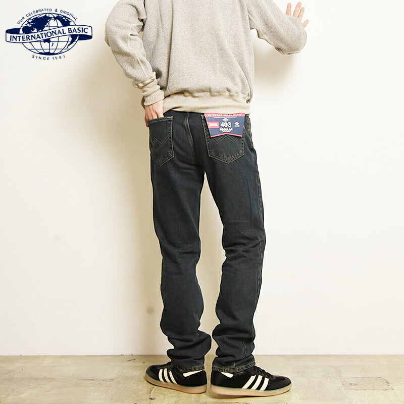 EDWIN Basic Regular Straight Leg High-Waisted Denim Pants
